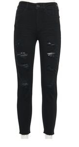 SO Vintage Ankle skinny high rise jeans, size 5/27W, Color black.